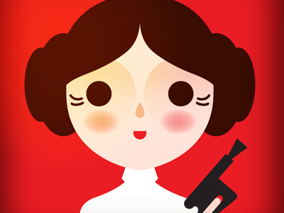 Help me, Obi-Wan Kenobi; you're my only hope. cute geometric princess leia starwars tatooine ten paces and draw vector