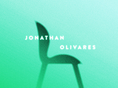 poster chair geometric gradient illustration jonathan olivares noise