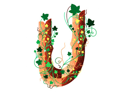 u illustration ivy overgrown u