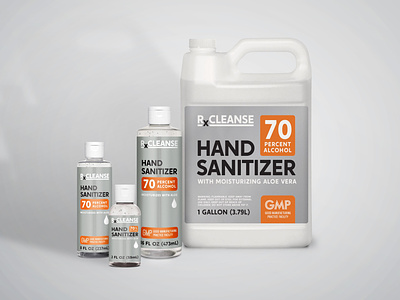 RxCleanse Hand Sanitizer - Branding & Packaging Design