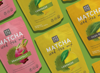 Sencha Naturals - Packaging Design art direction brand design creative direction design food and beverage graphic design package design packaging