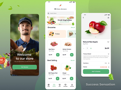 Grocery App Design - Success Sensation grocery app