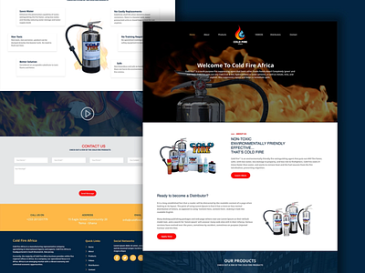 Firefighting Industry Website Design | Success Sensation branding creative design website design