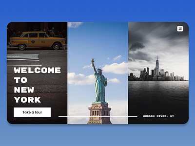 Tourism Website- Landing Page. graphic design tourism
