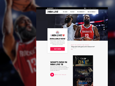NBA Live 18 Redesign