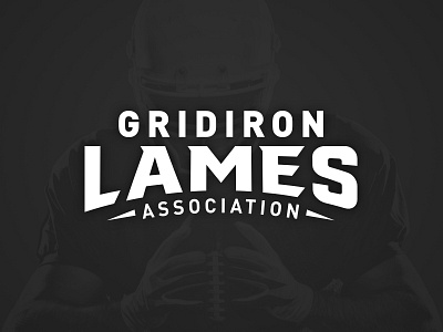 Gridiron Lames Association - Wordmark fantasy football football sports wordmark
