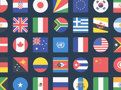 The Flags of the World Icon Set flags icons illustration illustrator png vector