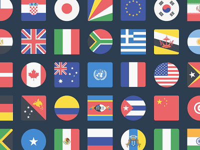 The Flags of the World Icon Set