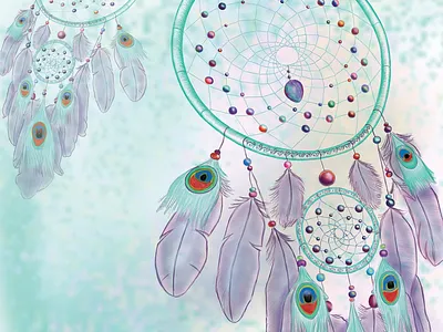 Dreamcatcher illustration digital art illustration