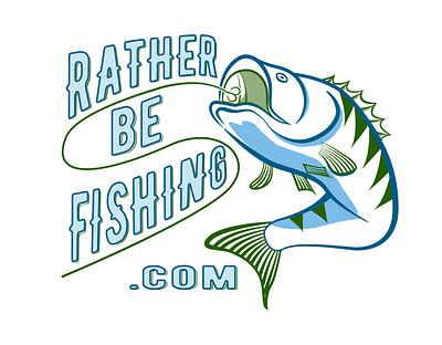 Logo design bass fishing logo illustration logo
