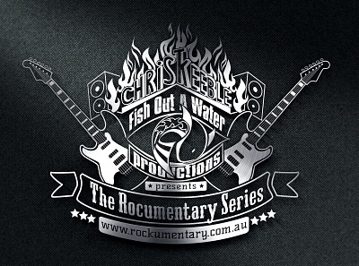 Rockumentary logo logo music rock vector