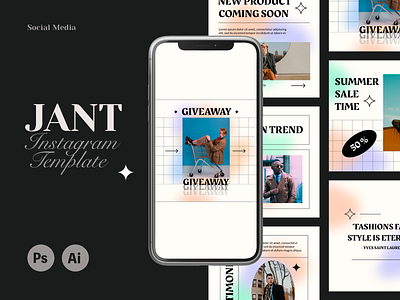 JANT - Brand Instagram Template layout ui ux