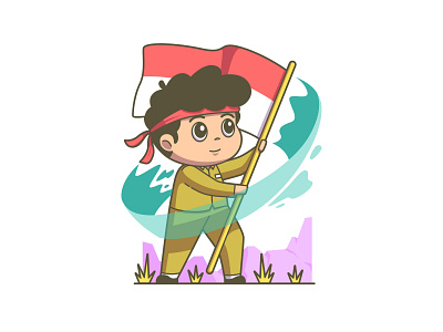 17 Agustus (Indonesian Independence day) illustration