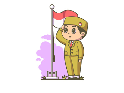 17 Agustus (Indonesian Independence day) illustration