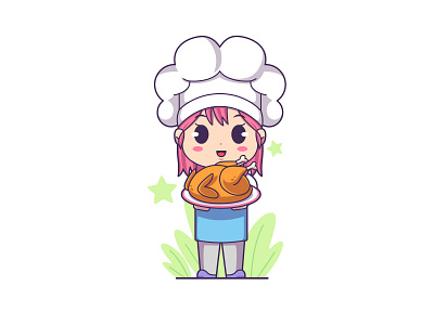 Cute Chef colorful