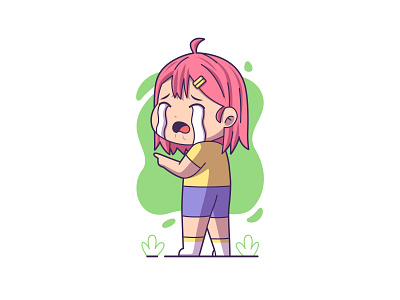 Crying Girl illustration