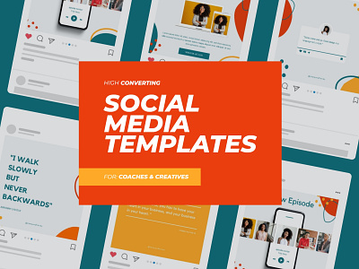 Social Media Template Design branding design illustration social media template design