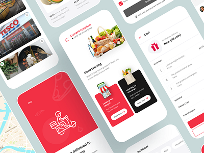 Food Delivery | Mobile App Design delivery e commerce food ios app mobile app ui ux design