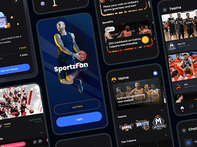 Sports Fan Mobile App Design