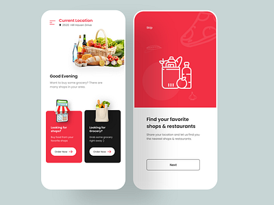 Buy grocery online | Food delivery app design