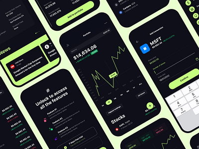 Crypto Portfolio | Mobile App Design crypto dashboard design data design graph homepage ios app landing page mobile app nft portfolio stock ui ux design