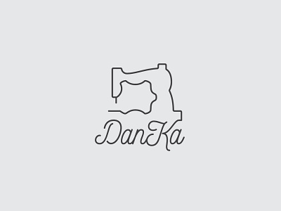 DanKa: Leather Sewing Brand branding design icon logo vector