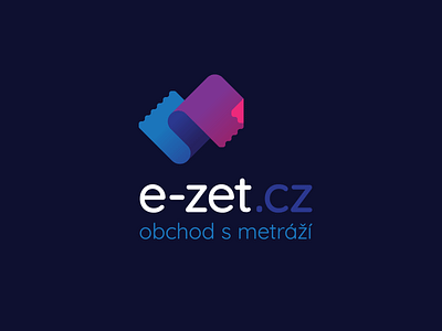 e-zet.cz fabric gradient logo logo design textile visual identity