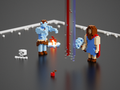 Thor: Jötunheim 3d game isometric magicavoxel mythology norse pixel thor viking voxel