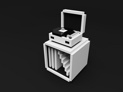 1-bit Voxel Gramophone