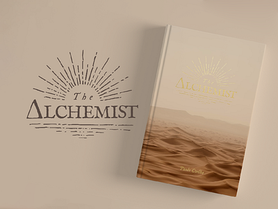 Alchemist book cover illustration logo print vector