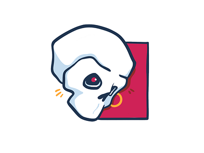 Skull Illustration flat illustration vector