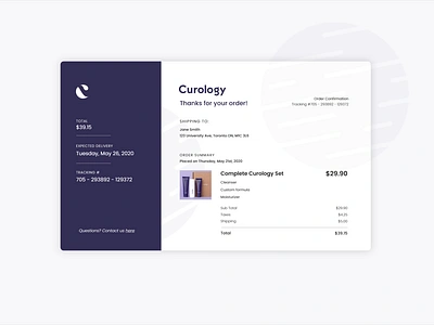 Daily UI 017 - Email Receipt dailyui dailyui017 dailyuichallenge design emailreceipt minimalist receipt ui ux