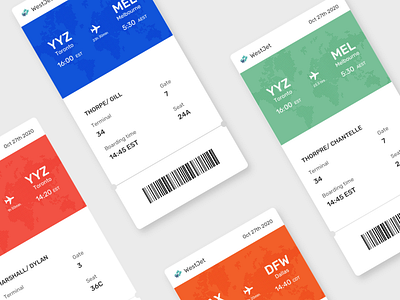 Daily UI 024 / Boarding Pass app daily 100 challenge dailyui dailyui024 dailyuichallenge design minimalist travel ui ux wallet xd