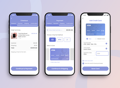 DailyUI 2 Credit Card Checkout checkout checkout flow credit card checkout dailyui dailyui 002 design e comerce e commerce design mobile ui ui ui design uiux