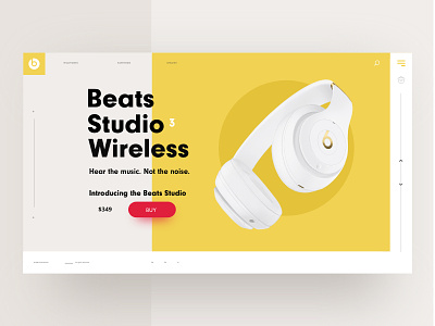 Headphone UI - Serie beats e commerce fashion graphic design grid headphones layout ui
