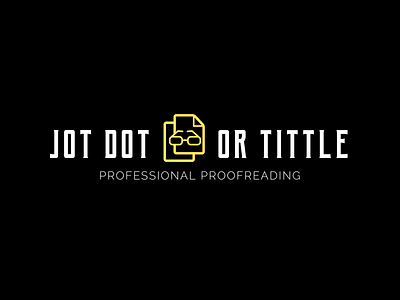 Jot Dot or Tittle Logo