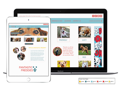 Mockups for Dog Adoption Org