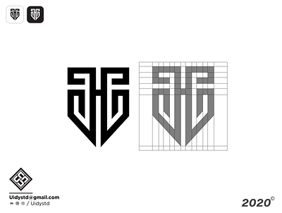 GHG Shield Monogram branding design flat logo minimal monogram monogram design monogram letter mark monogram logo type