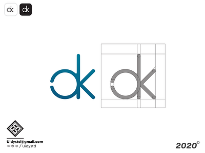 OK Hand Monogram Logo