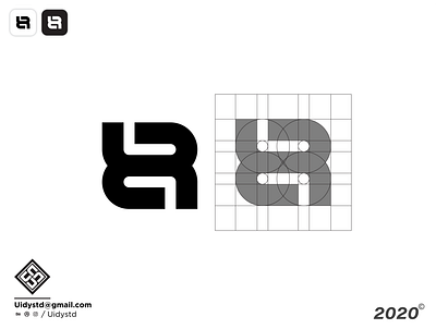 RR Monogram Logo branding design flat logo minimal monogram monogram design monogram letter mark type