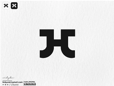 JHJMonogram Logo branding design flat illustration jhj logo jhj monogram jhj monogram logo logo logo for sale minimal monogram type ui uidystd vector widydm