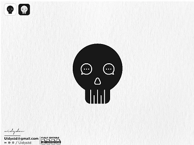 Skull Chat Logo branding chat design flat illustration logo logo for sale minimal monogram skull skull chat logo type ui uidystd vector widydm