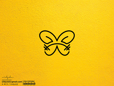 Butterfly Gym Logo branding butterfly butterfly gym logo design flat gym illustration logo minimal monogram type ui uidystd vector widydm