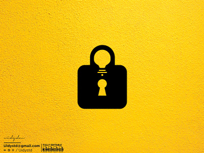Light Lock Logo branding design flat illustration light lock lock light logo logo minimal monogram type ui uidystd vector widydm