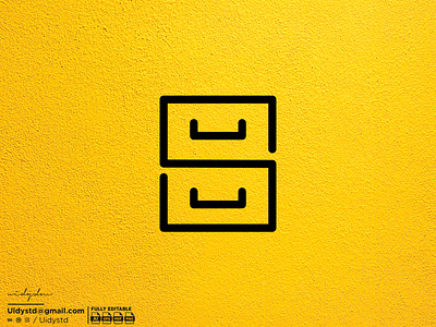 S Cabinet Logo branding cabinet design flat furniture illustration logo minimal monogram s s cabinet logo type ui uidystd vector widydm
