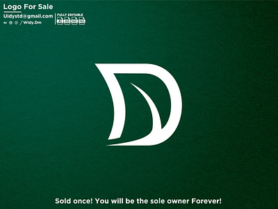 Letter D Leaf Logo