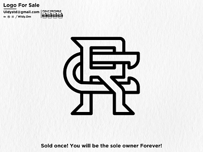 RC Monogram  Sports logo design, Logo design typography, Text logo design