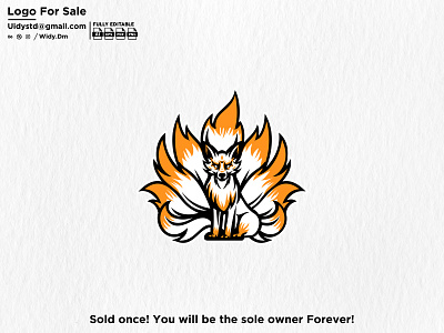 Kitsune Logo animal animal logo branding commission illustration custom illustration custom logo fox fox logo illustration illustration project kitsune kitsune logo logo logo for sale logofolio nft project