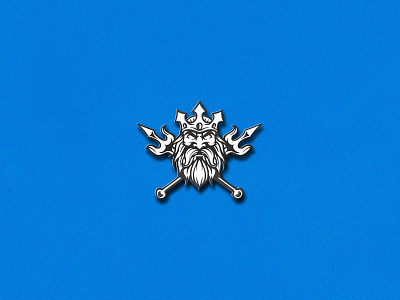 Poseidon Mascot Logo 3d animation branding design esport graphic design illustration logo logo for sale mascot minimal monogram motion graphics mythology poseidon type ui vector