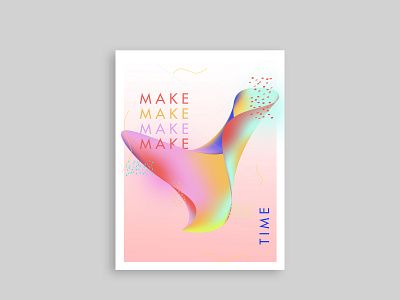 make time baugasm design illustration poster poster design vector